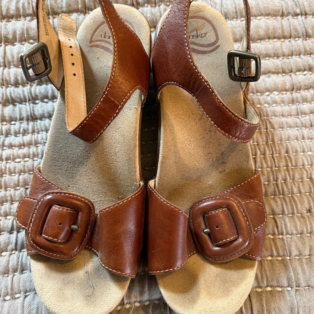Dansko Leather Comfort Sandals — EU 39 — Excellent Condition